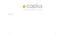 Tablet Screenshot of coplus.ch